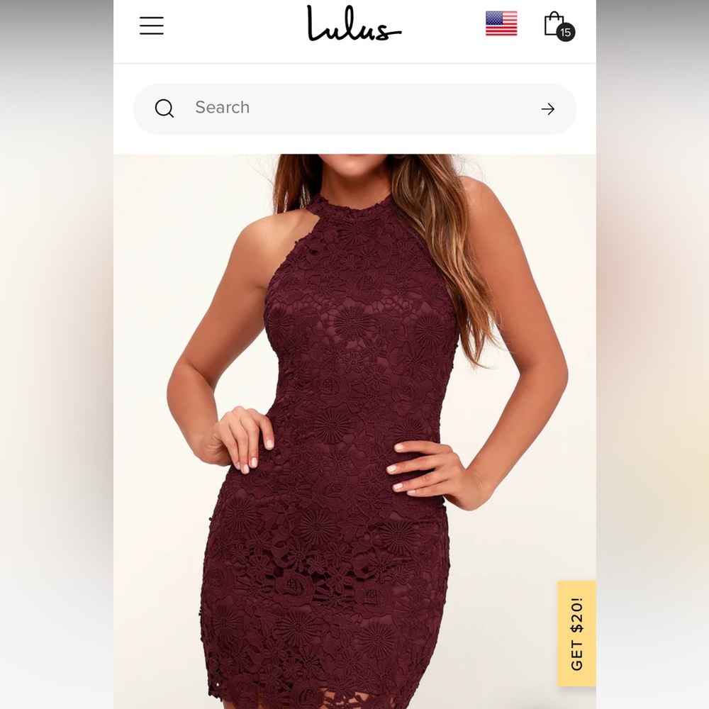 Super cute lulus NWT dress magenta